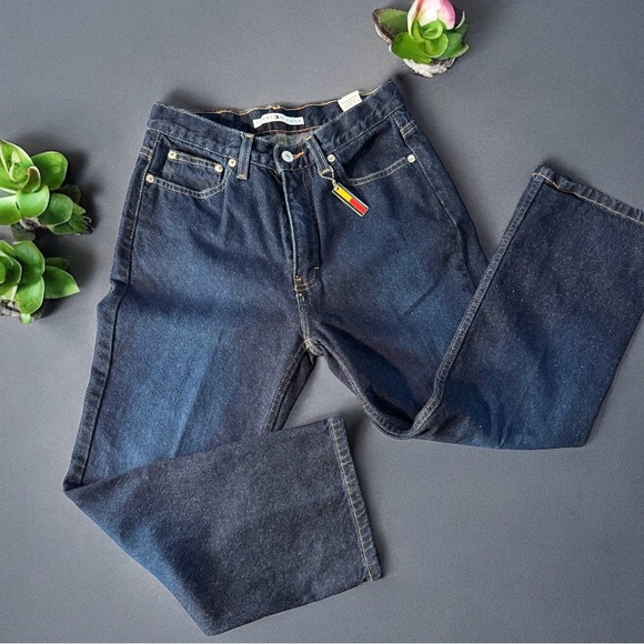Vintage Tommy Hilfiger Women's Blue Denim Boyfriend Jeans Size 8 Y2K 90s - Picture 2 of 13